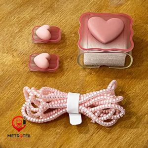 محافظ کابل شارژر سامسونگ 25 وات طرح قلبی