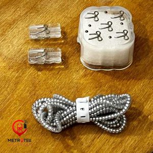 ست محافظ شارژر آیفون 20 وات طرح پاپیون نقره ای