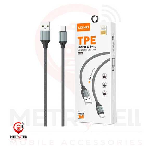 کابل شارژ تایپ سی به USB-A مدل LS441