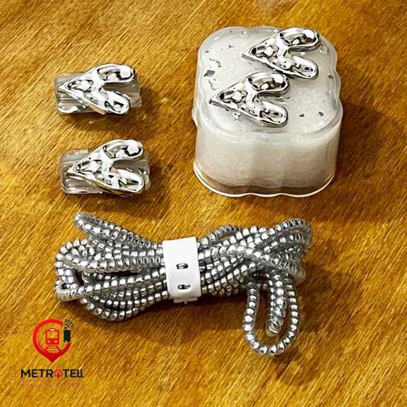 ست محافظ شارژر آیفون 20 وات طرح قلب نقره ای