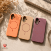 کاور سیلیکونی پاک کنی مگسیف دار مناسب برای گوشی آیفون 17 نرمال IPHONE